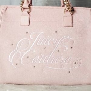 Juicy Couture Light Pink Diamond Beachy Shoulderbag Handbag Tote Y2k